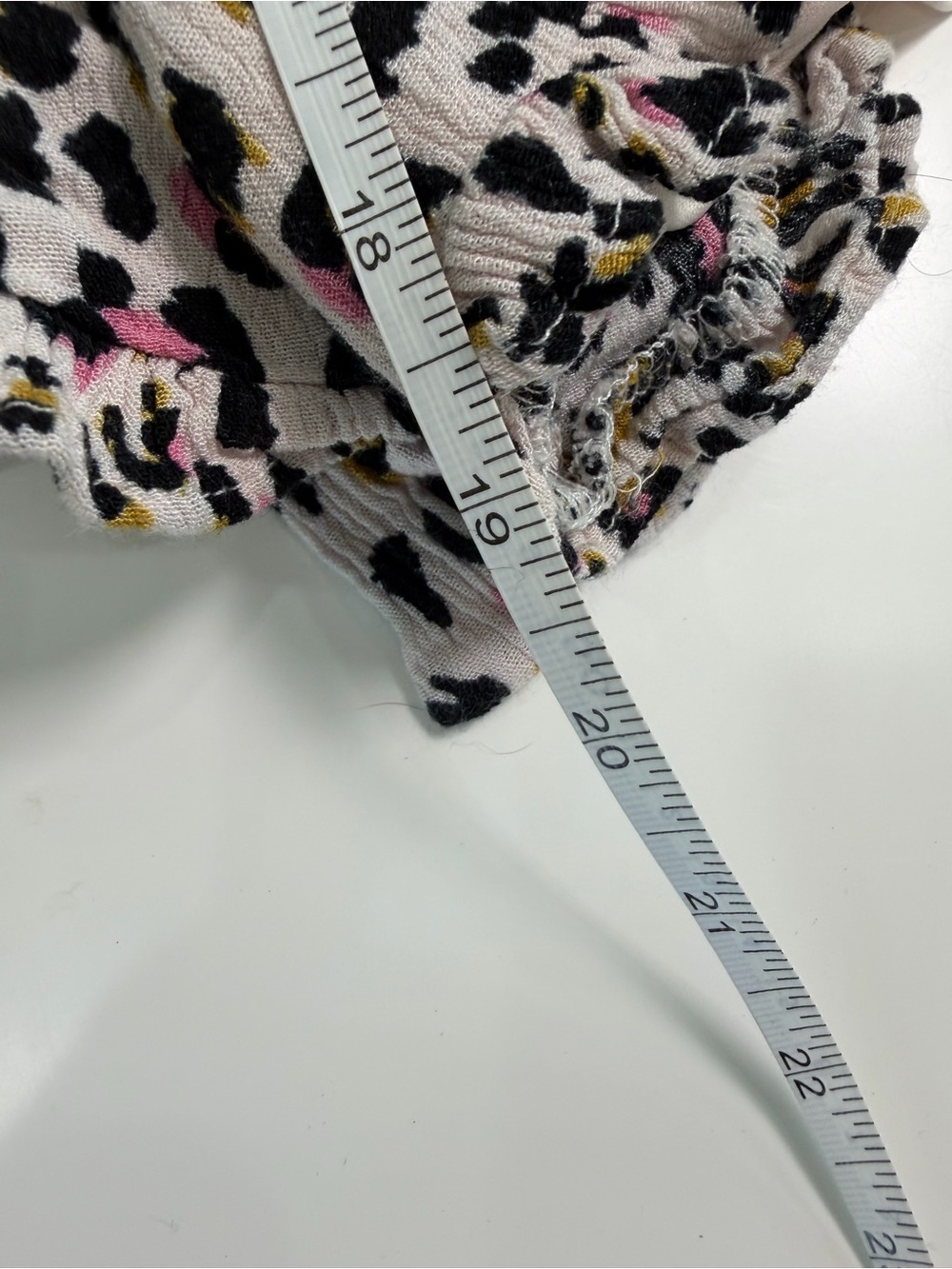 Mm mm mm Leopard Print Romper with Spaghetti Straps in Pink, Black & Tan - Picture 8 of 9